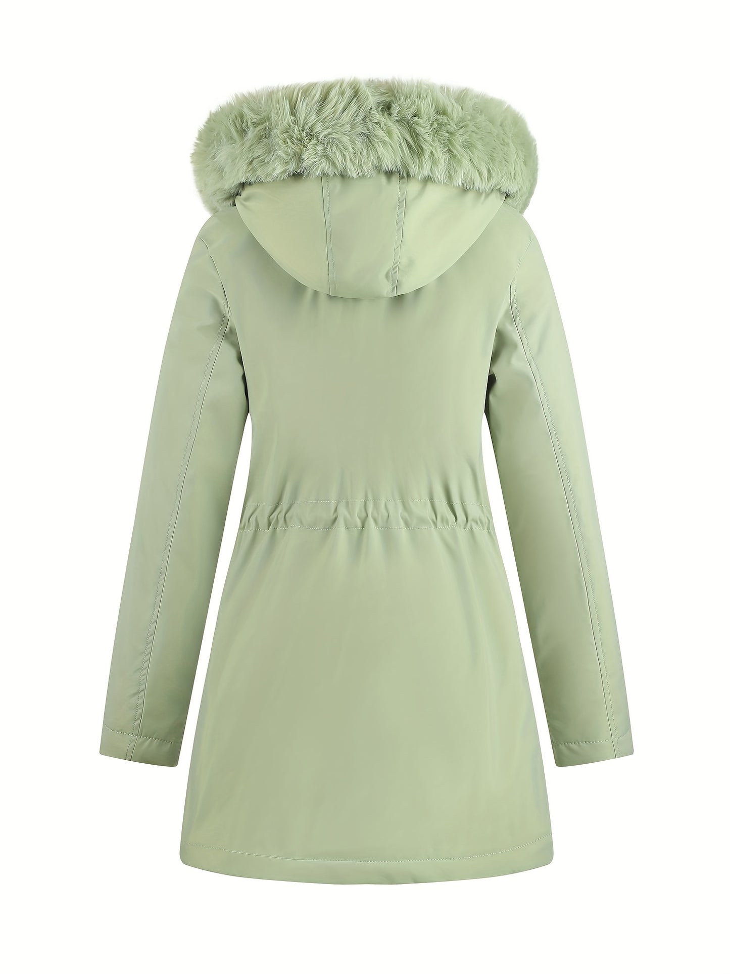 Women's Hooded Fleece | Mid-Long Windproof Coat