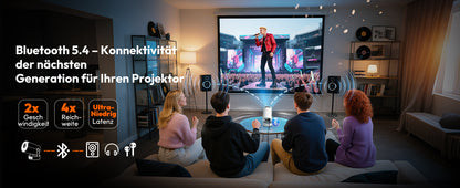 XGODY Gimbal Projector: 720P HD Smart Android Cinema