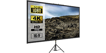 110" Portable Tripod Projector Screen | 4K HD &amp; 160° Viewing Angle