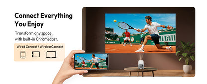 XGODY 1080P Smart Projector | Official Netflix, 440 ANSI, Auto Focus & Keystone